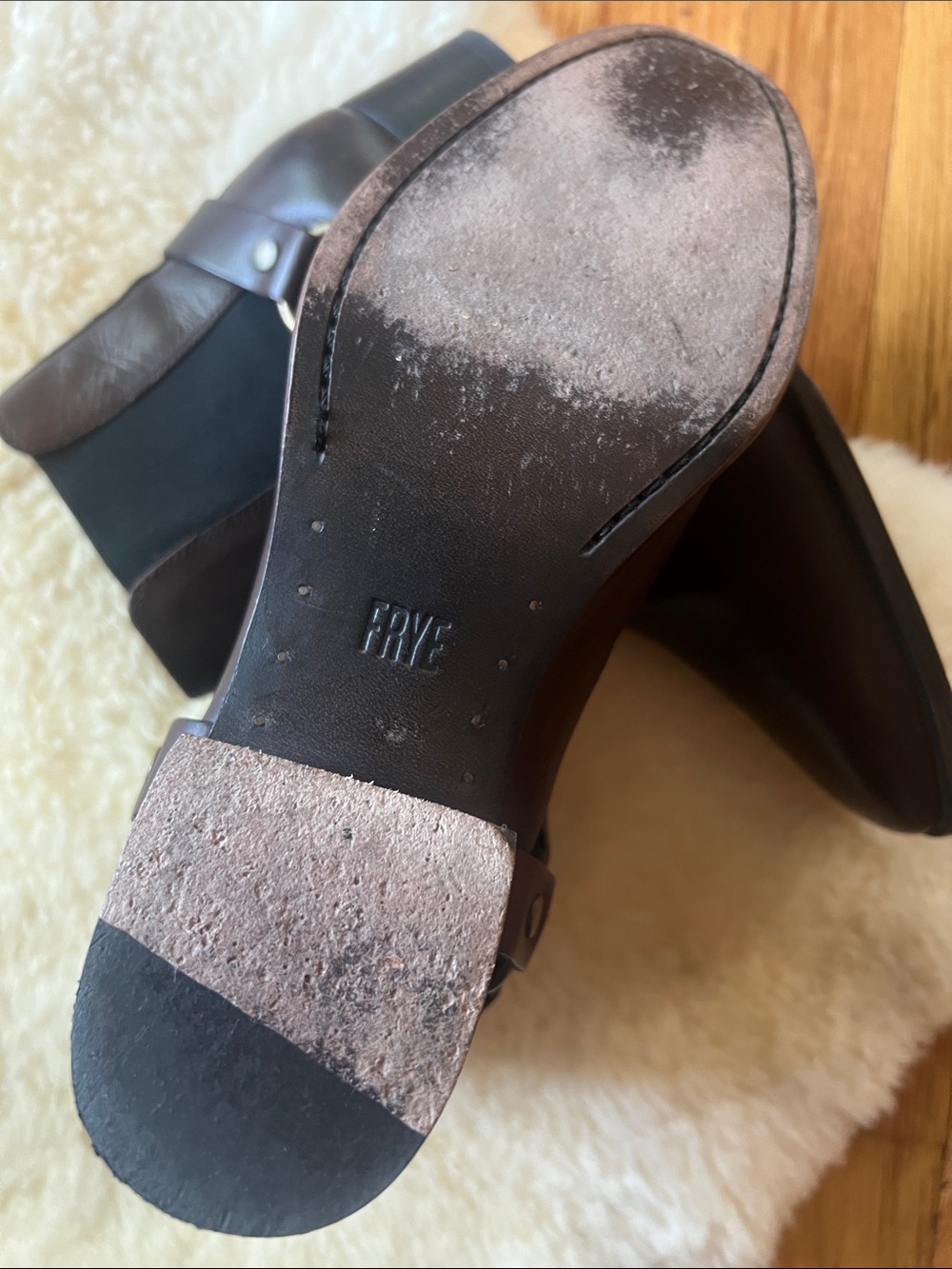 Frye Women's Dara Harness Leather Chelsea Boot Sz 9 - Picture 7 of 10
